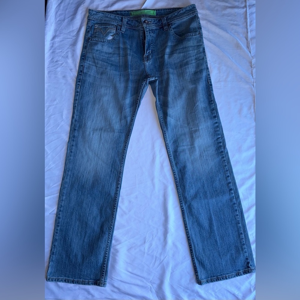 Rock and Roll Denim Men’s Pistol Straight Leg Jeans – 36x34 – Medium Wash - Picture 2 of 14